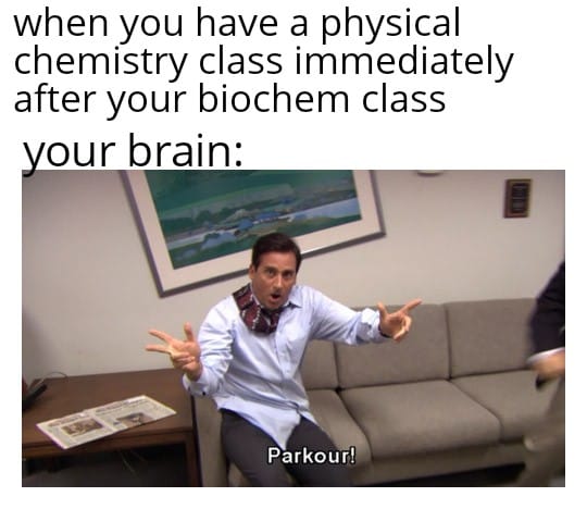 35 Chemistry Memes That Will Make You High On Humor 18 When you have a physical chem class