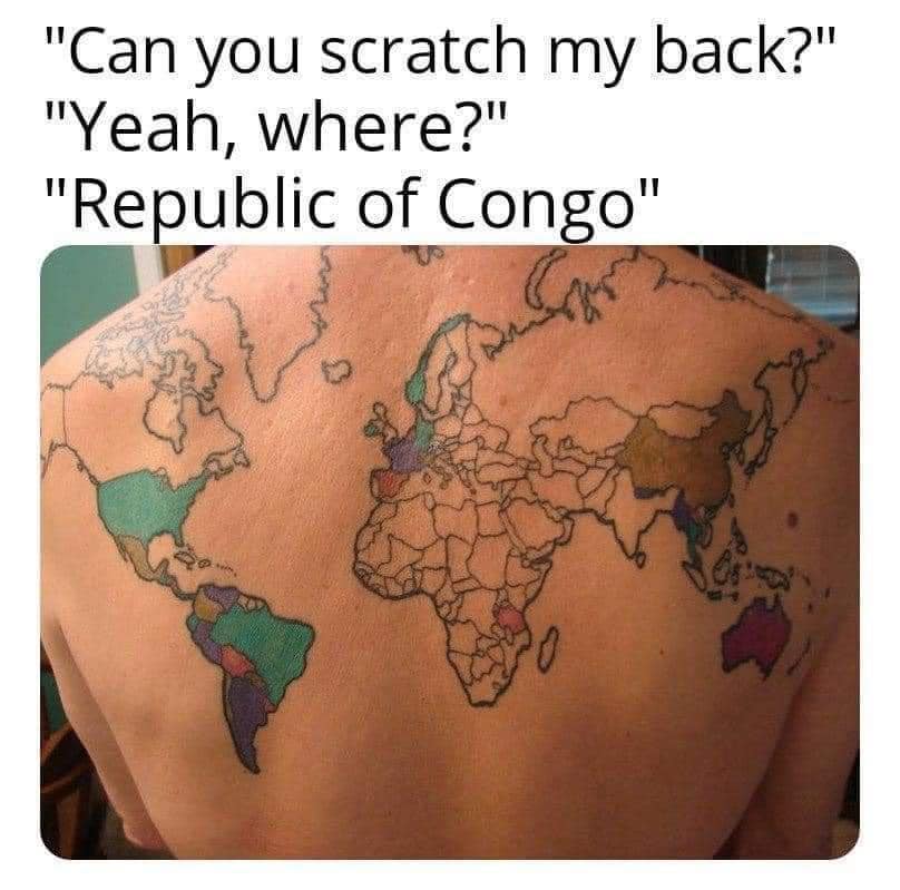 Where Is Republic Of Congo 1 Scratch my back meme