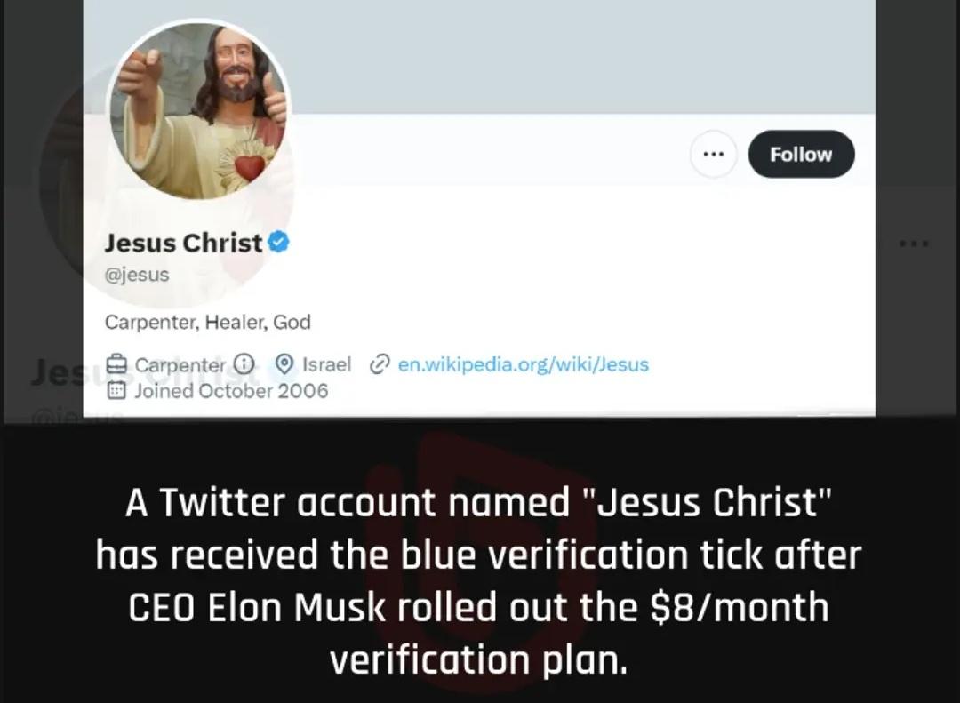 A twitter account name