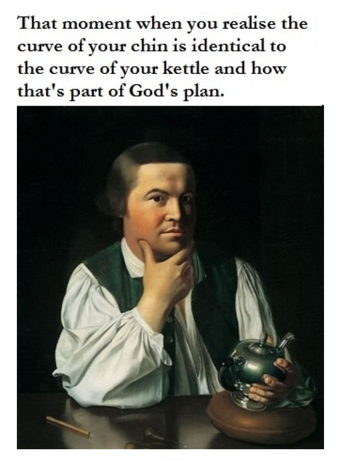 30 Art Memes That Combines Art & Humor In The Best Way Possible 3 Curve of your chin is identical to curve of teapot
