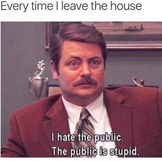 I hate people meme