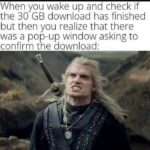 waking up meme