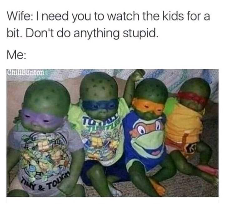 The First Kid Looks More Like Baby Yoda 1 Ninja turtles