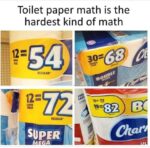 Toilet paper maths meme