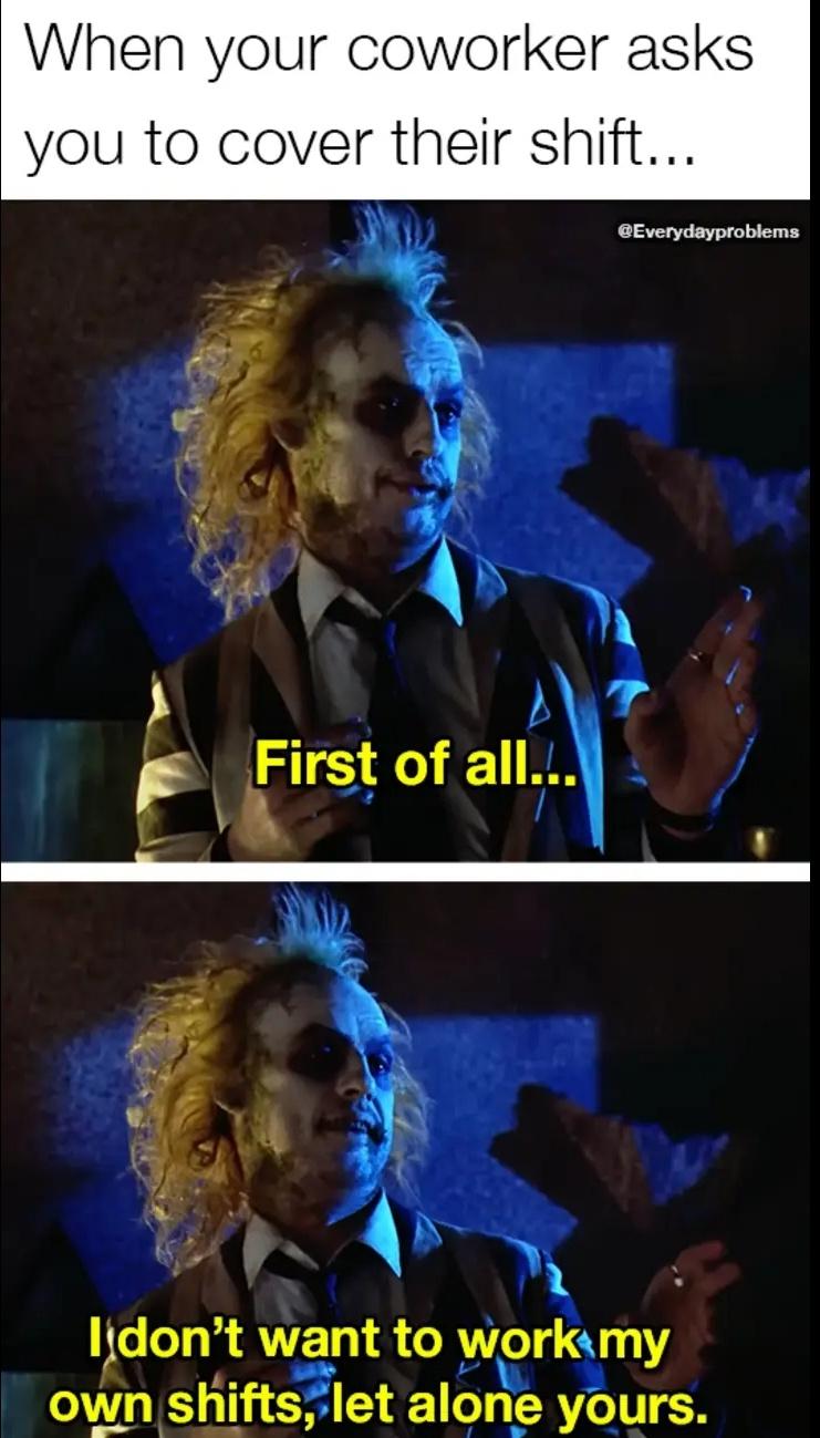 When your co worker asks you to