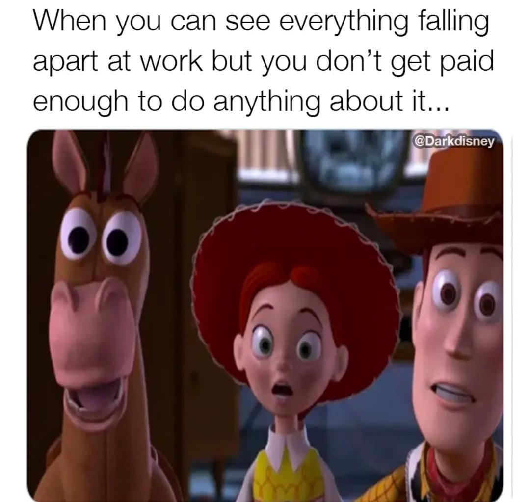 everything falling apart at work