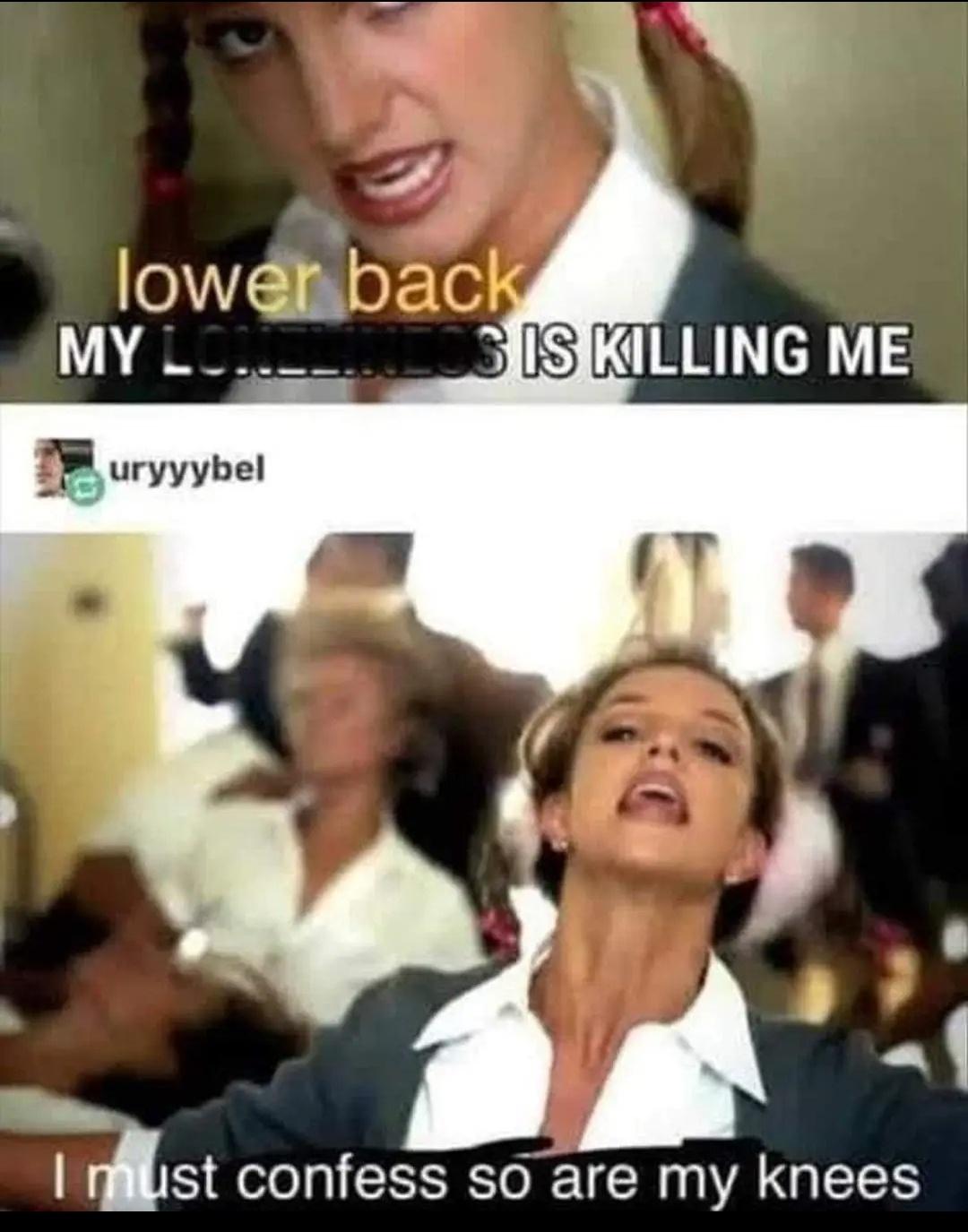 lower back is killing me