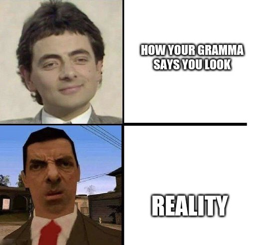 25 Mr Bean Memes That Will Never Fail To Make You Laugh 9 How your grandma says you look - Mr Bean Memes
