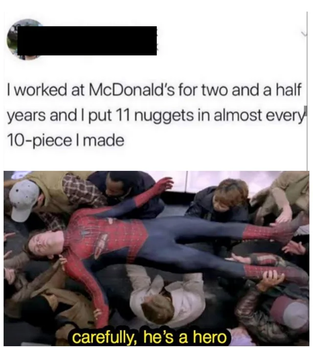 I worked at mcdonalds for two and a half years
