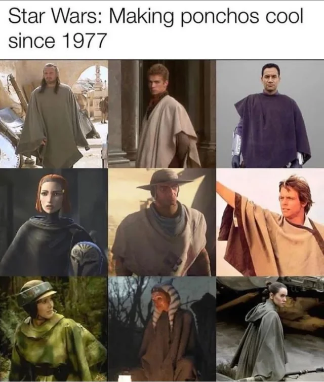 Making ponchos cool - May the Fourth be with you