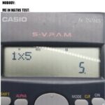 maths test meme