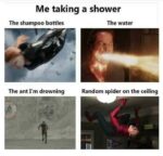 Taking a shower meme