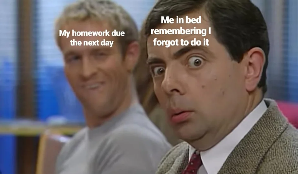 25 Mr Bean Memes That Will Never Fail To Make You Laugh 14 My homework due