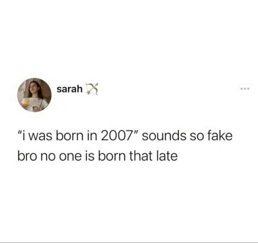 I was born in 2007