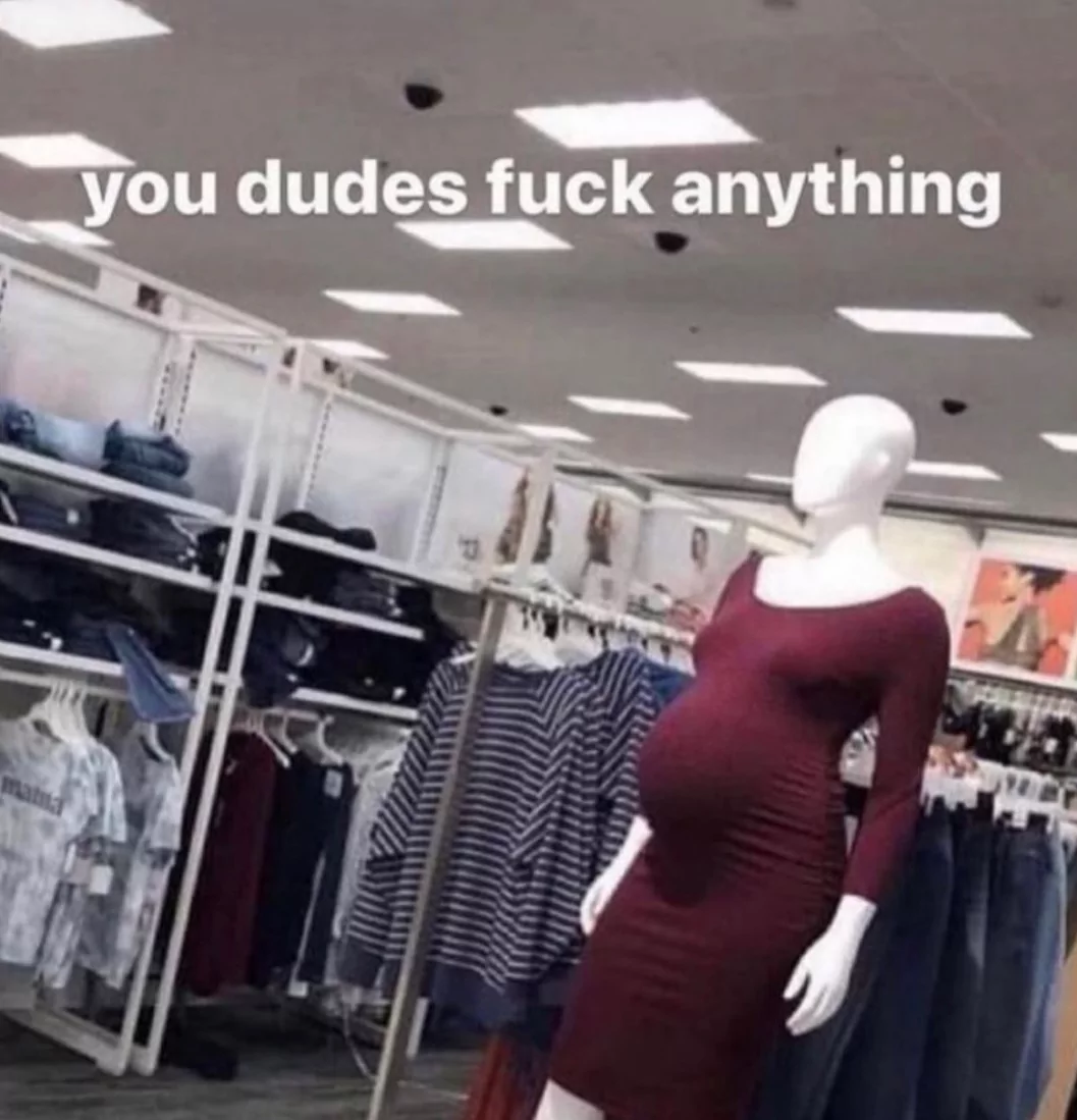 Pregnannequin! 1 pregnant mannequin meme