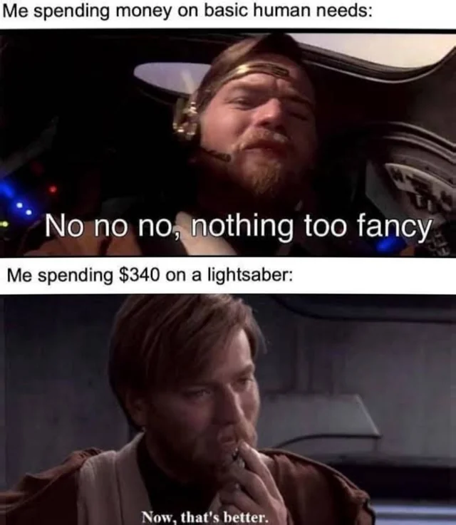 Spending money on basic human needs