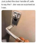 Door handle meme