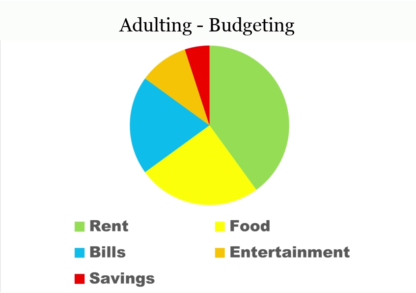 25 Funny Pie Charts About Adulting That Are Absolutely True 4 The Pie Chart of Budgeting - Funny Pie Charts