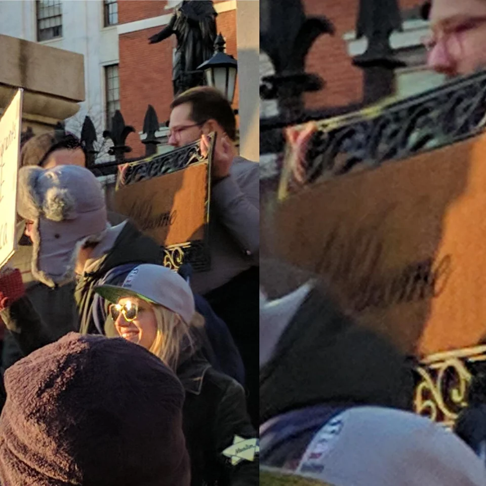 To the guy who brought a door mat to the Immigration Protest, you are my hero.