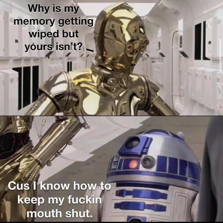Why is my memory getting wiped out - May the Fourth be with you
