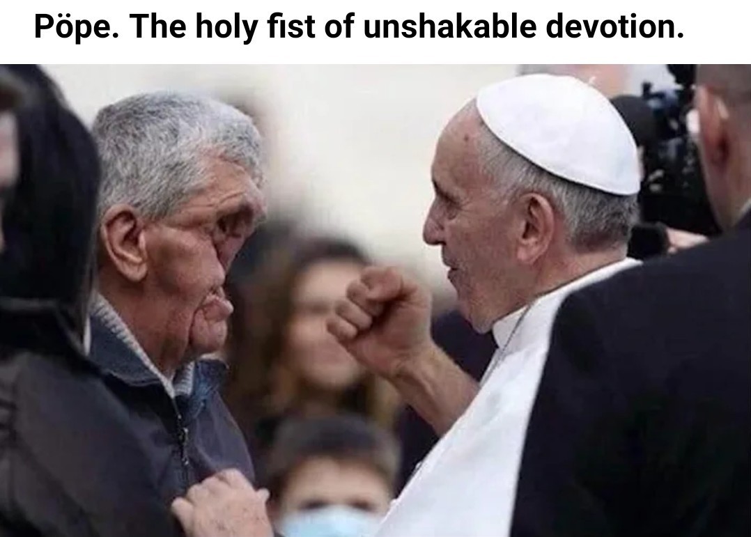 30 Pope Memes That Will Make You Say 'Amen'! 19 the holy fist
