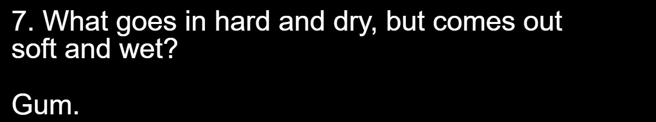 35 Dirty Jokes For The Naughty Souls 7 7 - Gum - dirty jokes