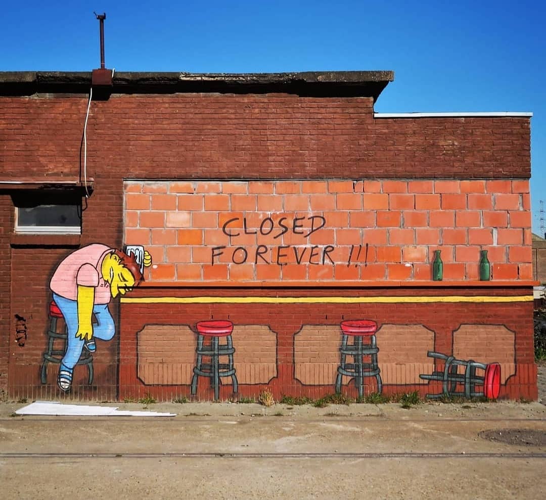 25 Ordinary Streets Turned Into Hilarious Street Art Canvases By Oakoak 5 Closed Forever - street art