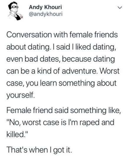 24 Times Sexist Trolls Were Destroyed In Just A Few Words 4 Conversation with female friends abbout dating