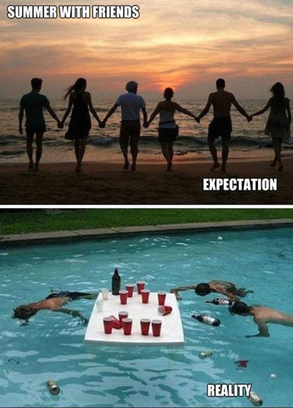 35 Summer Memes That Will Make You Sweat… With Laughter! 4 Expectation vs reality - summer memes