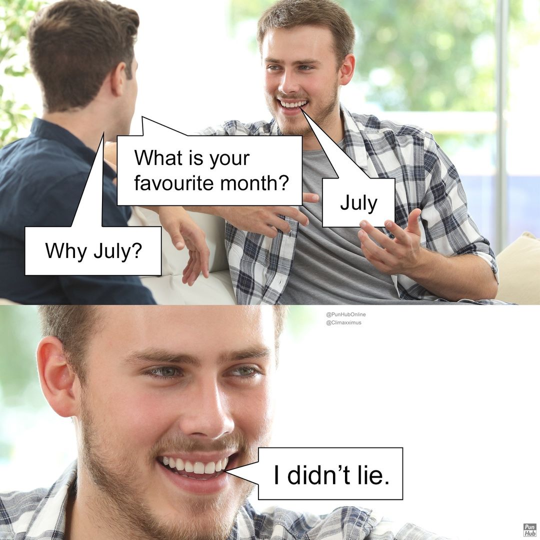 45 Knee-Slapping Puns From Punhub That Are Funny & Silly 12 Favorite month - puns