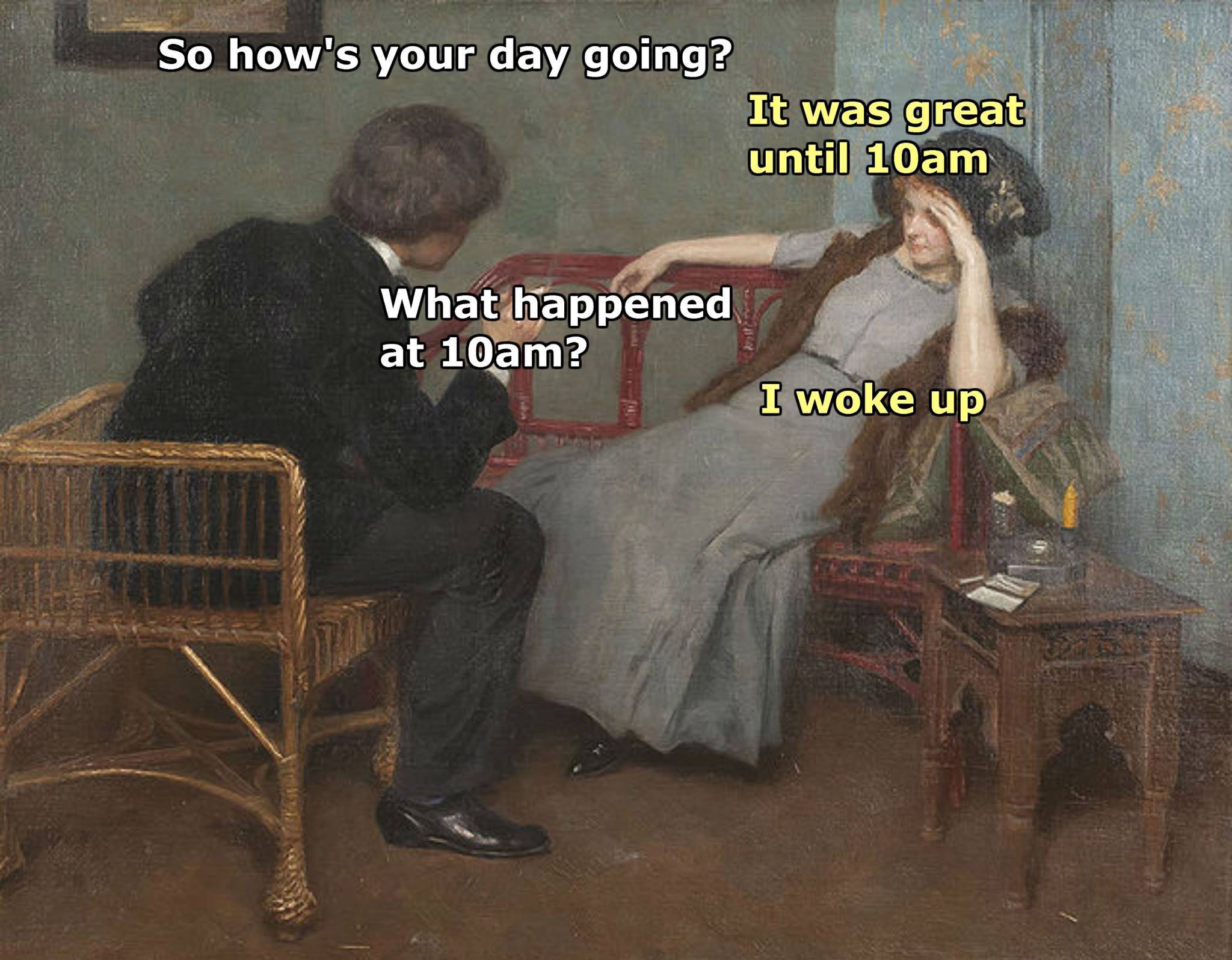 30 Funny Art Memes That Will Make You Appreciate The Lighter Side Of Fine Arts 8 Hows your day going - funny art memes