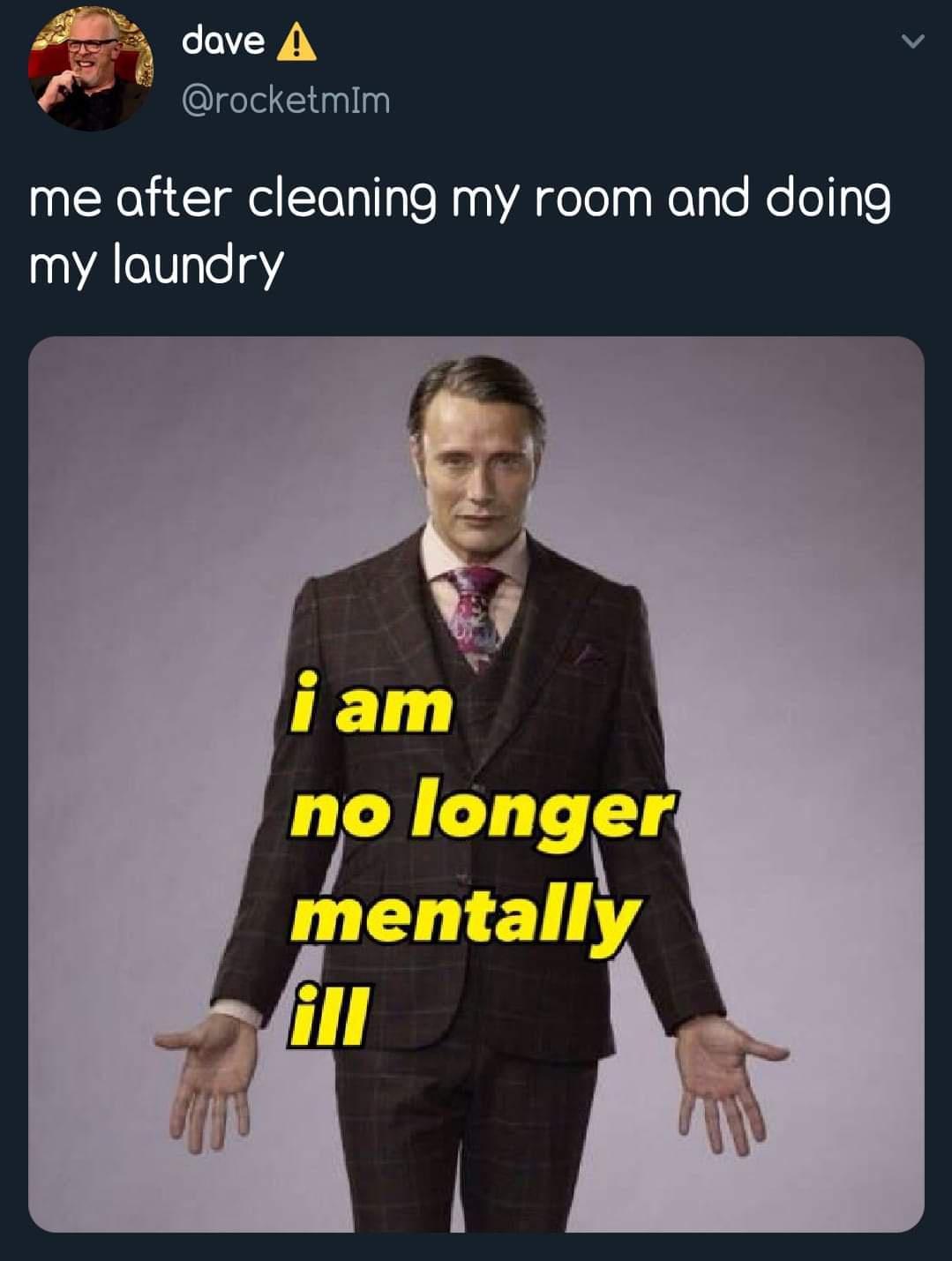 25 Mental Health Memes That Nail The Struggles We All Face 9 Me after cleaning my room