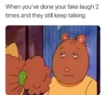 fake laugh meme