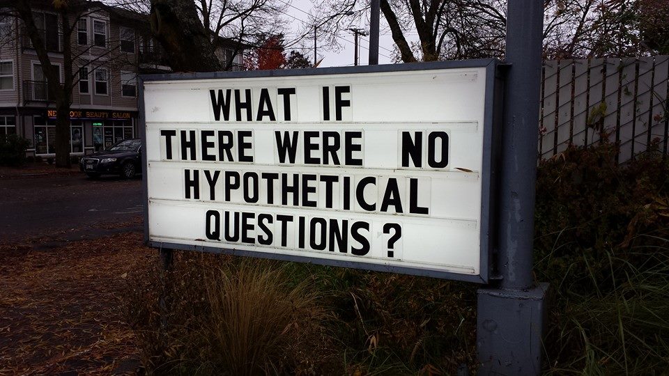 55 Iconic Seattle Gas Station's Signboard With Witty Messages & Funny Slogans 29 No hypothetical questions - Seattle Gas Station Signboards