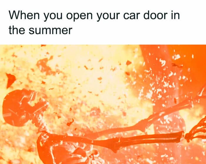 35 Summer Memes That Will Make You Sweat… With Laughter! 20 Open your car door - summer memes