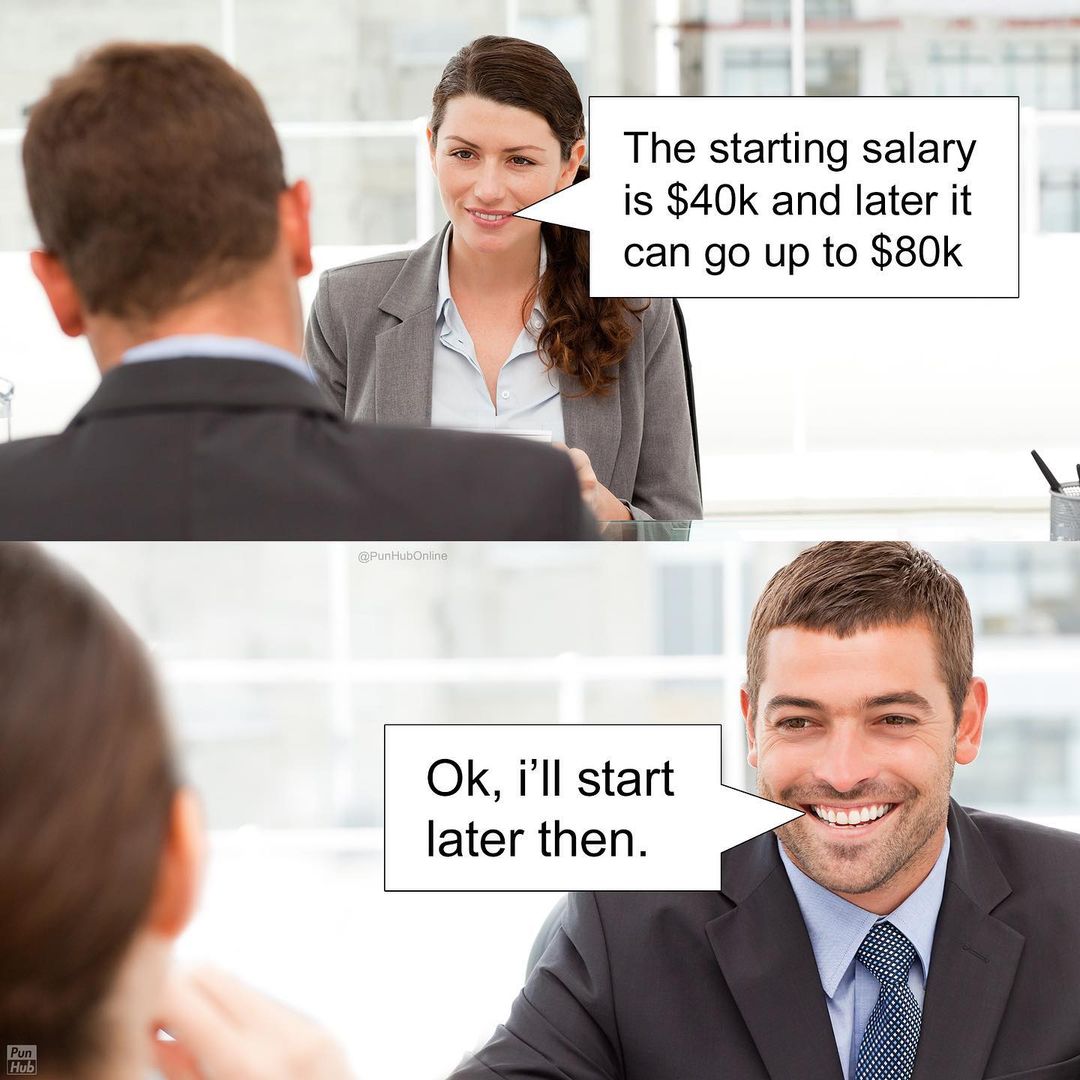 45 Knee-Slapping Puns From Punhub That Are Funny & Silly 28 Starting salary - puns