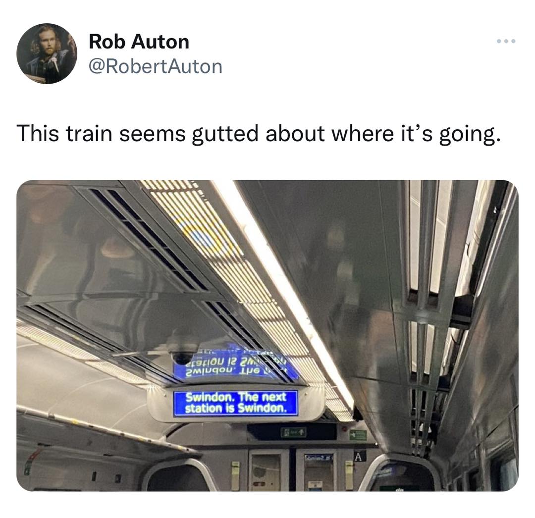 45 British Memes That Capture The Essence of British Humor 25 The train seems to be gutted - British Memes