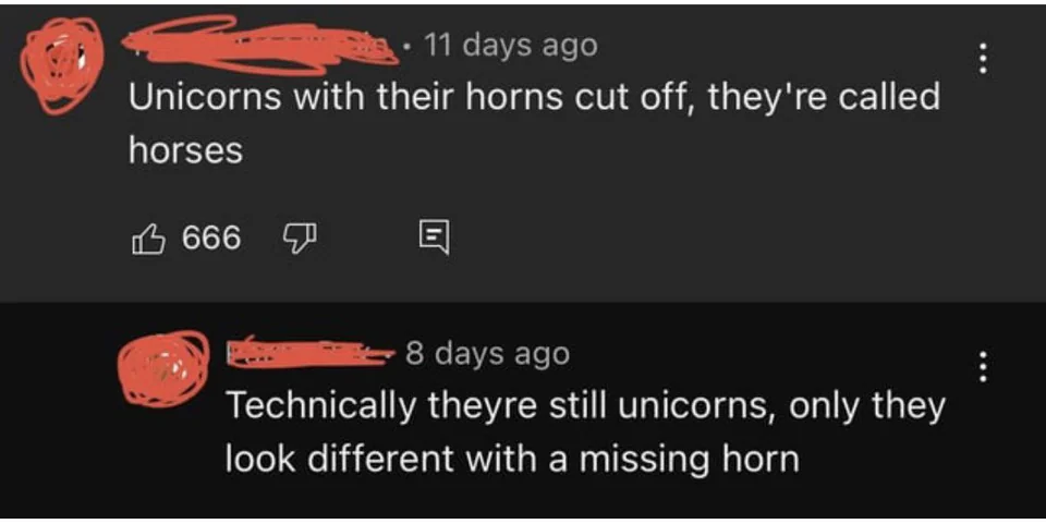 50 People Who Completely Missed The Joke 43 Unicorns with their horns cut