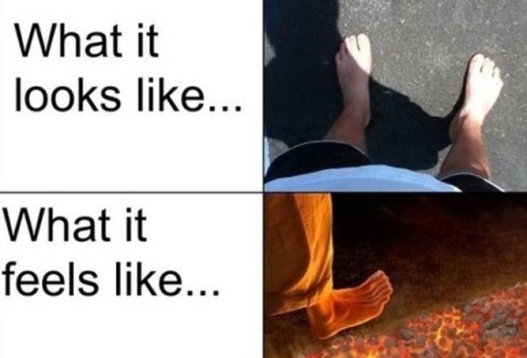 35 Summer Memes That Will Make You Sweat… With Laughter! 27 WHat it looks like what it feels like - summer memes