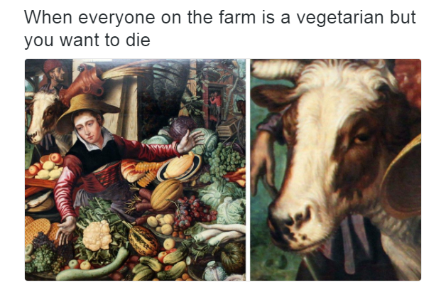 35 Medieval Memes That Will Have You Falling Off Your Horse With Laughter 20 When everone on the farm is veg - Medieval Memes