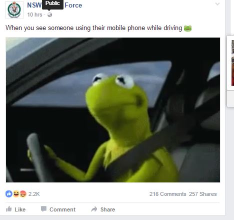 20 Hilarious NSW Police Posts: When Law Enforcement Meets Stand-Up Comedy 19 When you see someone using their mobile