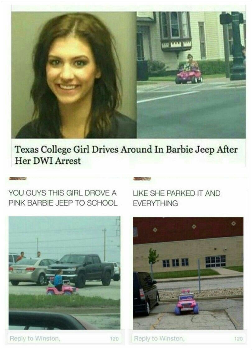 Off-Road Humor: 30 Jeep Memes That Will Have You Tumbling with Laughter 1 Barbie jeep - Jeep Memes
