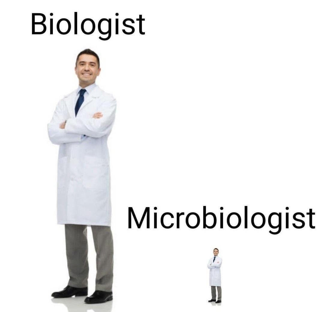 24 Random Laughs for the Good, the Bad, and the Quirky 3 Biologist vs microbiologist