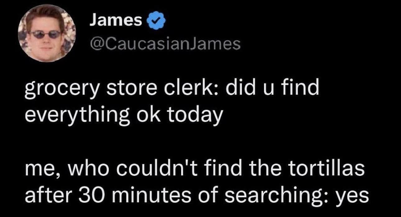 Funny Bone Ticklers: 25 Memes for Endless Laughter 4 Grocery store clerk