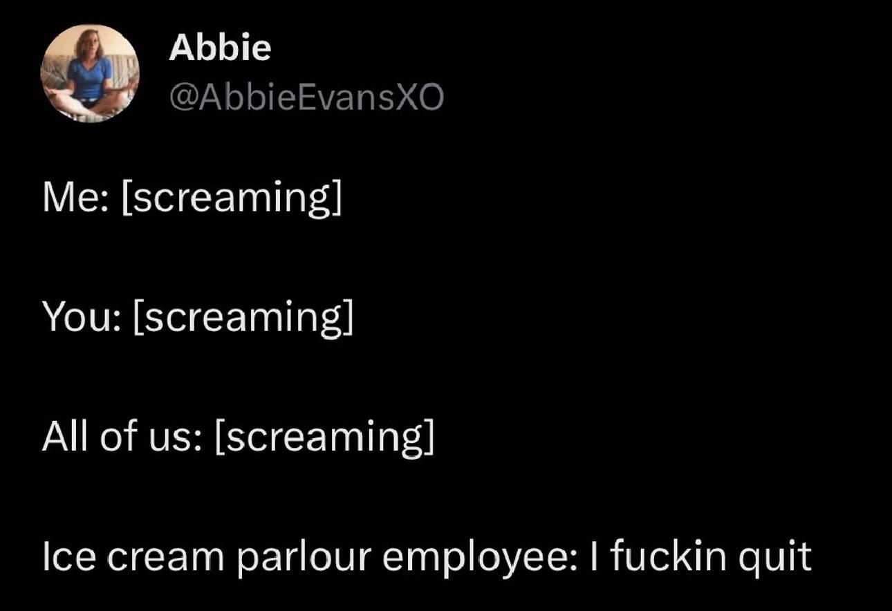 25 Funny Sunday Memes to Make Your Lazy Day Hilarious 11 Ice cream parlour employee - Funny Sunday Memes