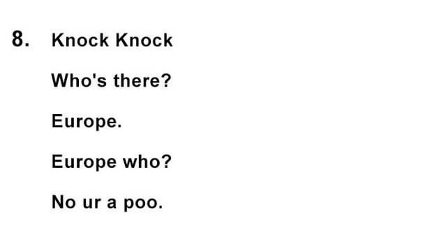 Oh Lord, Here They Come: 25 Dumb Jokes That Will Have You Shaking Your Head 8 Knock knock