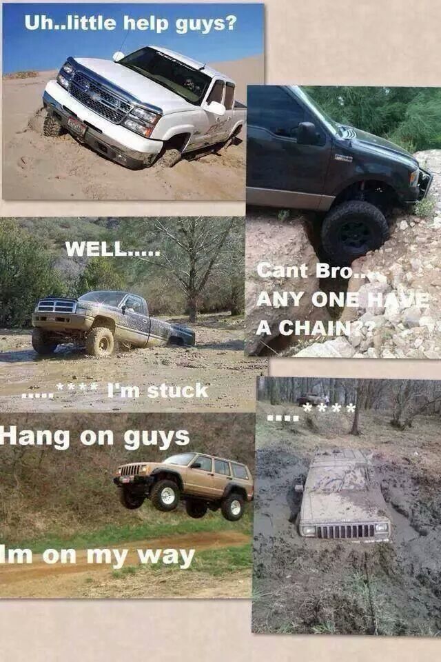 Off-Road Humor: 30 Jeep Memes That Will Have You Tumbling with Laughter 13 Little help guys - Jeep Memes