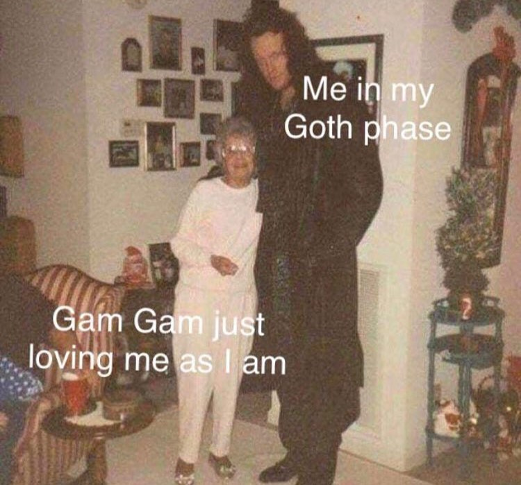 25 Goth Memes That'll Put You Under a Laughter Spell 13 Me in my goth phase - Goth Memes