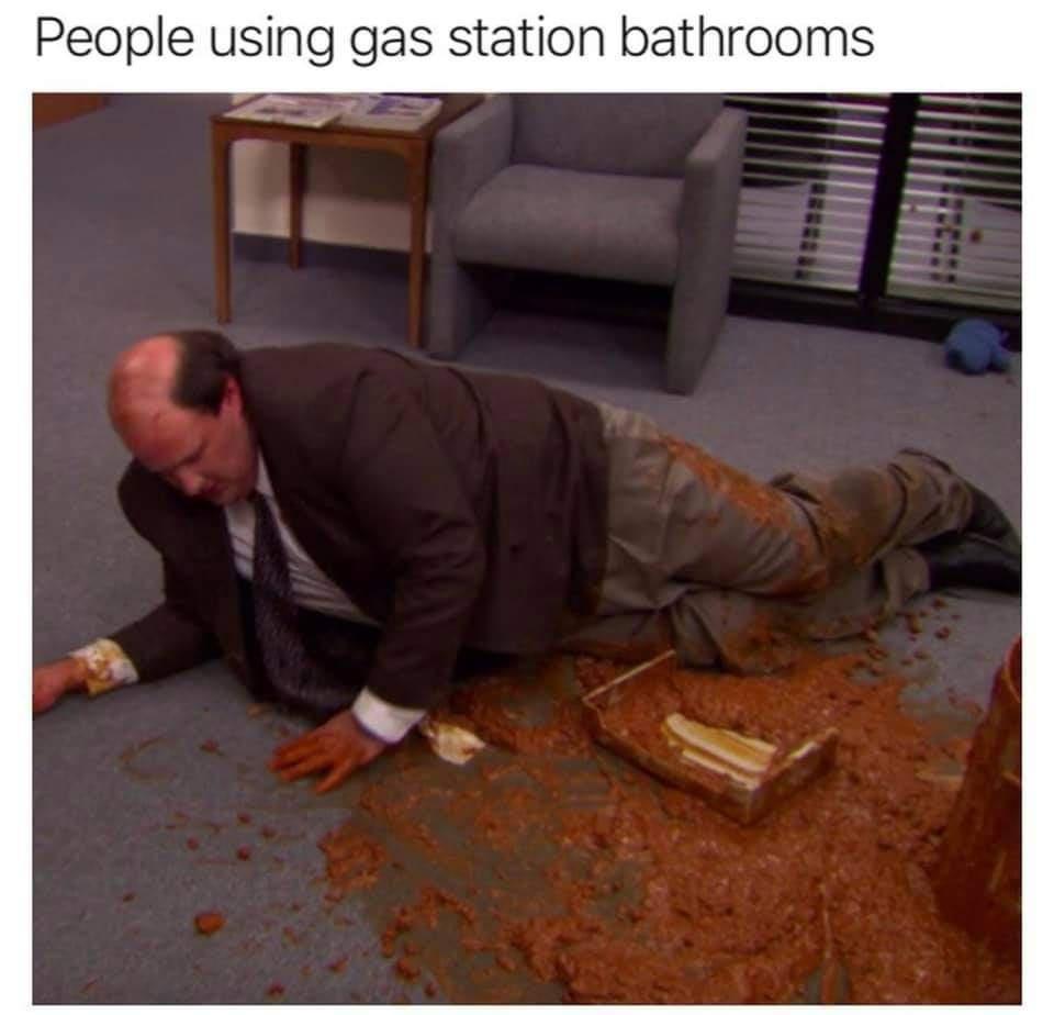 20 Funny Monday Memes for a Hilarious Start to the Week 11 People using gas station bathrooms - Funny Monday Memes