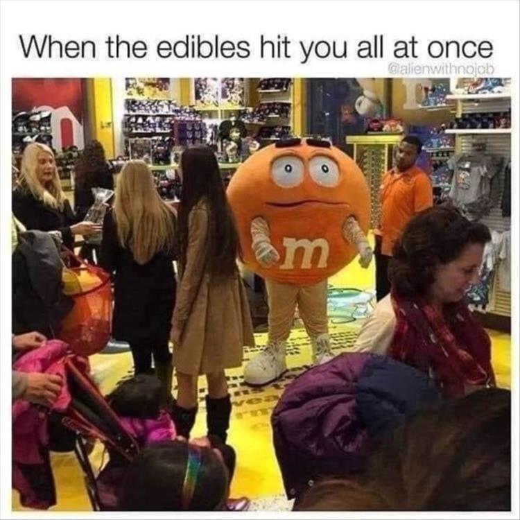 25 Memes That Deserve Your Attention 16 When the edibles hit you